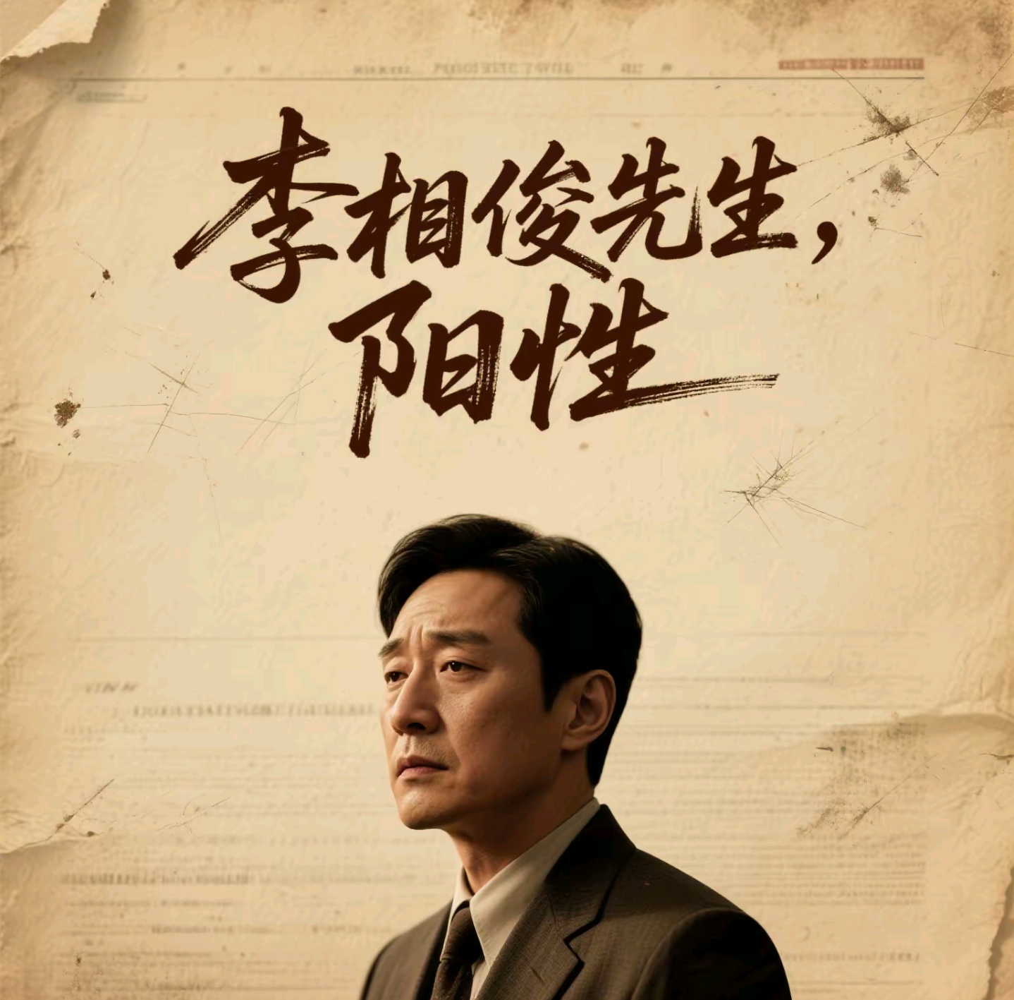 李相俊先生，阳性