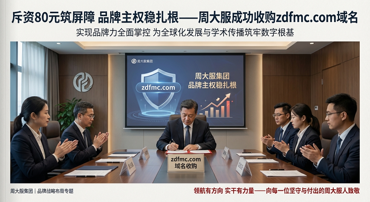 周大服成功收购zdfmc.com域名 实现品牌力全面掌控